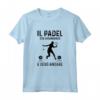 Padel Divertente Silhouette Giocatrice - Il Padel Sta Chiamando Maglietta - Ideale come Regalo per Appassionati di Padel