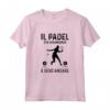 Padel Divertente Silhouette Giocatrice - Il Padel Sta Chiamando Maglietta - Ideale come Regalo per Appassionati di Padel
