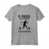 Padel Divertente Silhouette Giocatrice - Il Padel Sta Chiamando Maglietta - Ideale come Regalo per Appassionati di Padel