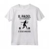 Padel Divertente Silhouette Giocatrice - Il Padel Sta Chiamando Maglietta - Ideale come Regalo per Appassionati di Padel