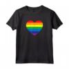 Grunge Gay Pride Heart Maglietta - Love is Love T-shirt for Pride Month Celebrations - Ideal for Birthday or Christmas Gifts