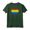 Grunge Gay Pride Heart Maglietta - Love is Love T-shirt for Pride Month Celebrations - Ideal for Birthday or Christmas Gifts