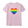 Grunge Gay Pride Heart Maglietta - Love is Love T-shirt for Pride Month Celebrations - Ideal for Birthday or Christmas Gifts