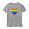 Grunge Gay Pride Heart Maglietta - Love is Love T-shirt for Pride Month Celebrations - Ideal for Birthday or Christmas Gifts