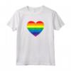 Grunge Gay Pride Heart Maglietta - Love is Love T-shirt for Pride Month Celebrations - Ideal for Birthday or Christmas Gifts