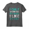 Magliette Divertenti Fitness Allenamento Palestra - T-Shirt Workout Frase Motivazionale Eat - HapTiger (T Shirt ID: S000612)