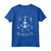 Divertente Namaste Yoga Halloween Shirt Meditando Yoga Maglia a Manica - Vestito da Yoga con Scheletri per Halloween 2021