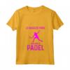 Donna Padel - Maglietta con Frase Divertente 'Le ragazze giocano a Padel' - Ideale per gli Appassionati dello Sport