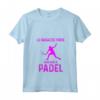 Donna Padel - Maglietta con Frase Divertente 'Le ragazze giocano a Padel' - Ideale per gli Appassionati dello Sport