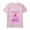 Donna Padel - Maglietta con Frase Divertente 'Le ragazze giocano a Padel' - Ideale per gli Appassionati dello Sport