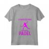Donna Padel - Maglietta con Frase Divertente 'Le ragazze giocano a Padel' - Ideale per gli Appassionati dello Sport