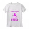 Donna Padel - Maglietta con Frase Divertente 'Le ragazze giocano a Padel' - Ideale per gli Appassionati dello Sport