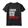 Divertente Nuotata Bici Corsa Triathlon - Maglietta Triatleta Regalo per gli Appassionati di Sport - Ideale per Natale e Compleanni