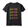 Padel Scritta Colorata Maglietta - Leggera e Comoda per il Gioco - Acquista Online Abbigliamento Sportivo