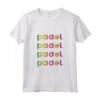 Padel Scritta Colorata Canotta - Top Leggero per Giocatori di Padel - Acquista Online