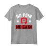 No Pain No Gain - Maglietta da Allenamento Gym - Regalo Ideale per Compleanno e Natale