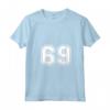 Donna Regalo Sportivo Numero #69 Maglia della Squadra - Maglietta con Collo a V Personalizzata per Veri Appassionati di Sport