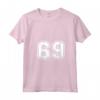 Donna Regalo Sportivo Numero #69 Maglia della Squadra - Maglietta con Collo a V Personalizzata per Veri Appassionati di Sport