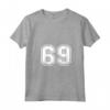 Donna Regalo Sportivo Numero #69 Maglia della Squadra - Maglietta con Collo a V Personalizzata per Veri Appassionati di Sport