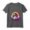 Donna Unicorno Magica Yoga Meditazione Arcobaleno Maglietta con Collo a V - Ideale per Donne, Bambini e Ragazze