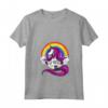 Donna Unicorno Magica Yoga Meditazione Arcobaleno Maglietta con Collo a V - Ideale per Donne, Bambini e Ragazze