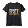 Birra Rugby Bere Alcool Sport Calcio - Regalo Maglietta per Appassionati di Sport - Ideale per Natale e Compleanno