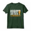 Birra Rugby Bere Alcool Sport Calcio - Regalo Maglietta per Appassionati di Sport - Ideale per Natale e Compleanno