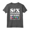 Rugby 6 Nazioni Inghilterra Francia Irlanda Italia Scozia Galles - Maglietta Supporter Squadre Nazionali di Rugby