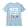 Rugby 6 Nazioni Inghilterra Francia Irlanda Italia Scozia Galles - Maglietta Supporter Squadre Nazionali di Rugby