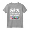 Rugby 6 Nazioni Inghilterra Francia Irlanda Italia Scozia Galles - Maglietta Supporter Squadre Nazionali di Rugby