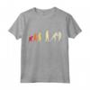 Rugby Evolution - Giocatore Sport Team Maglietta - Ideale come Regalo per Appassionati di Rugby - Design Retro Evolution