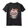 T-shirt con Teschio di Zucchero Floreale Dia de los Muertos - Costume Messicano Unico - Viva la Vida