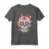 T-shirt con Teschio di Zucchero Floreale Dia de los Muertos - Costume Messicano Unico - Viva la Vida