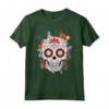 T-shirt con Teschio di Zucchero Floreale Dia de los Muertos - Costume Messicano Unico - Viva la Vida