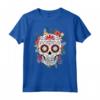 T-shirt con Teschio di Zucchero Floreale Dia de los Muertos - Costume Messicano Unico - Viva la Vida