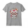 T-shirt con Teschio di Zucchero Floreale Dia de los Muertos - Costume Messicano Unico - Viva la Vida