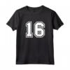 Regalo Sportivo Numero 16 della Maglia della Squadra - Maglietta per Veri Fan - Ideale per Appassionati di Sport
