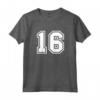 Regalo Sportivo Numero 16 della Maglia della Squadra - Maglietta per Veri Fan - Ideale per Appassionati di Sport
