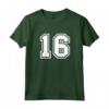 Regalo Sportivo Numero 16 della Maglia della Squadra - Maglietta per Veri Fan - Ideale per Appassionati di Sport
