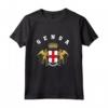 Genova T-shirt Stemma Tee Bandiera - Maglia a Manica Corta - Souvenir Calcio Italia
