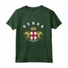 Genova T-shirt Stemma Tee Bandiera - Maglia a Manica Corta - Souvenir Calcio Italia