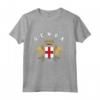 Genova T-shirt Stemma Tee Bandiera - Maglia a Manica Corta - Souvenir Calcio Italia