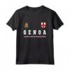 Genoa Sport/Calcio Jersey Tee Bandiera Calcio Maglietta - Orgoglio Nazionale Italia - Ideale come Regalo Souvenir