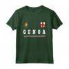 Genoa Sport/Calcio Jersey Tee Bandiera Calcio Maglietta - Orgoglio Nazionale Italia - Ideale come Regalo Souvenir