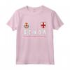Genoa Sport/Calcio Jersey Tee Bandiera Calcio Maglietta - Orgoglio Nazionale Italia - Ideale come Regalo Souvenir