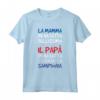 Magliette Uomo Manica Corta Calcio Regalo Tifoso Sampdoria - La Mamma mi ha fatto bellissimo il papà mi ha fatto tifoso - Maglia ID S020630