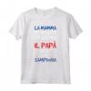 Magliette Uomo Manica Corta Calcio Regalo Tifoso Sampdoria - La Mamma mi ha fatto bellissimo il papà mi ha fatto tifoso - Maglia ID S020630