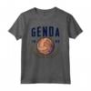 Genoa Old Style Leather Football Ball Vintage Calcio Maglietta - Retro Italian Club Design