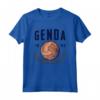 Genoa Old Style Leather Football Ball Vintage Calcio Maglietta - Retro Italian Club Design