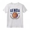 Genoa Old Style Leather Football Ball Vintage Calcio Maglietta - Retro Italian Club Design